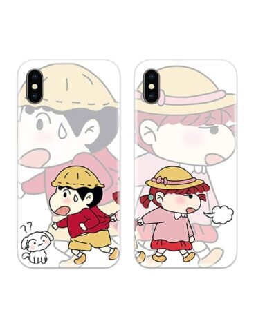 Shinchan and Nene Sakurada Couple Case Back Covers
