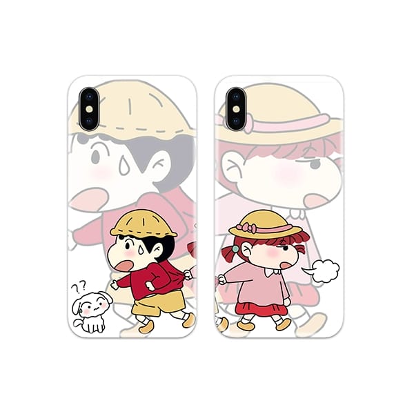 Shinchan and Nene Sakurada Couple Case Back Covers