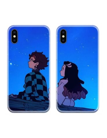 Demon Slayer Couple Case Back Covers