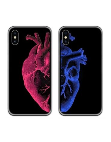 Human Heart Couple Case Back Covers
