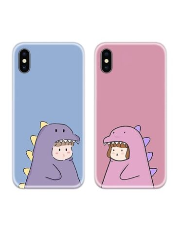 Chibi Dino Couple Case Back Covers