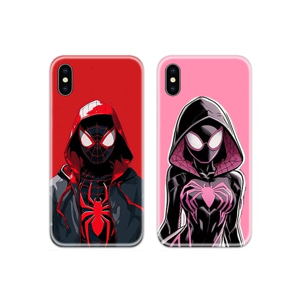 Spiderman Ghost Couple Case Back Covers