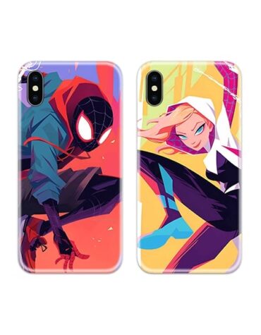 Spidey and Gwen Couple Case Back Covers