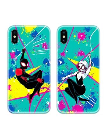 Spidey and Gwen on Web Couple Case Back Covers