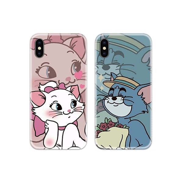 Tom and Marie Couple Case Back Covers