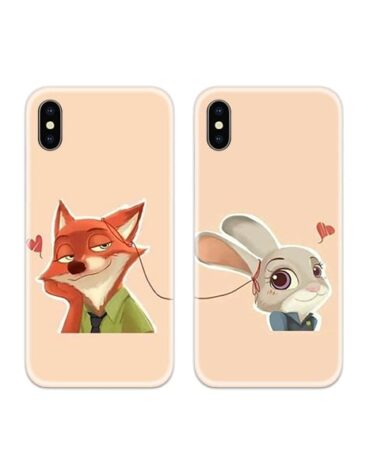 Zootopia Connection Couple Case Back Covers