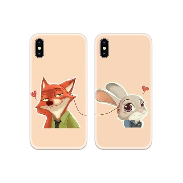 SS-MR-CC-DN-0419.jpg Zootopia Connection Couple Case Back Covers