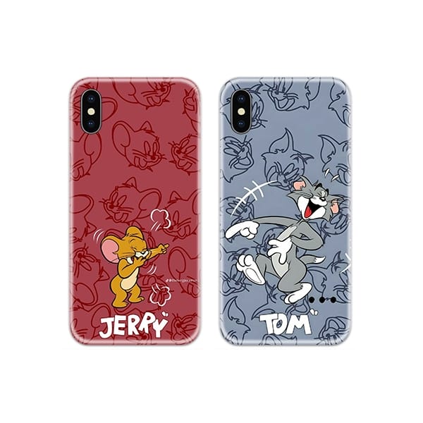 SS-MR-CC-DN-0421.jpg Tom and Jerry Laughing Faces Couple Case Back Covers
