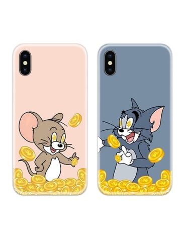 Tom and Jerry Rich Couple Case Back Covers