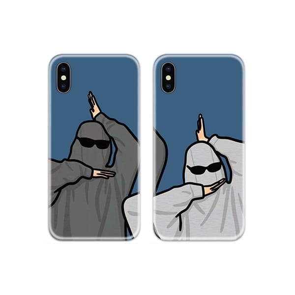 Sunglasses Funny Couple Case Back Covers